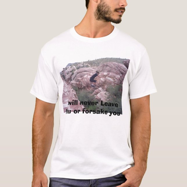 S4020060, verlasse ich nie Sie oder verlasse Sie T-Shirt (Vorderseite)