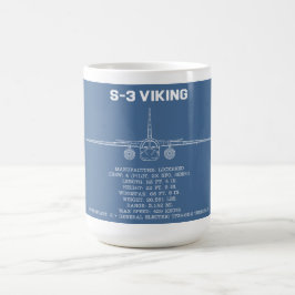 S-3-VIKING STATTS BLUEPRINT-TASSE KAFFEETASSE