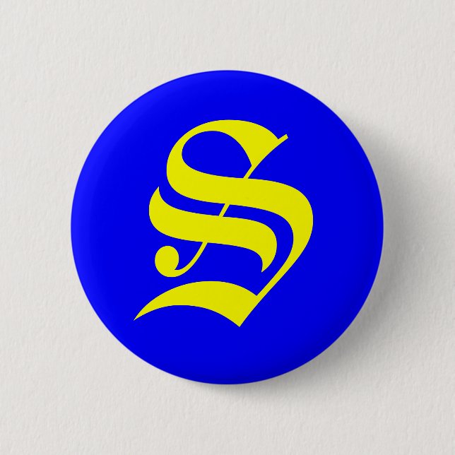S - ALTES ENGLISCH BUTTON (Vorderseite)