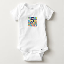 S auf meiner Kasten-Baumwolle Onesy