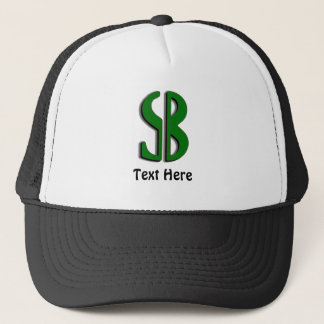 'S' 'B' Dollar Sign Trucker Hat Truckerkappe