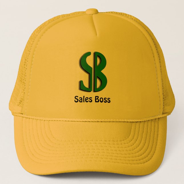 'S' 'B' Dollar Sign Trucker Hat Truckerkappe (Vorderseite)