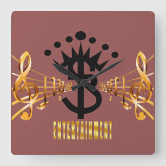 S.B. HNO.   Quadratische Wanduhr