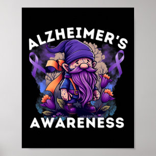 S Bewusstseinsmonat T Heimer Gnome Lila Band Poster