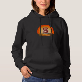 S Big Letter Vintag Retro Sunset Hoodie
