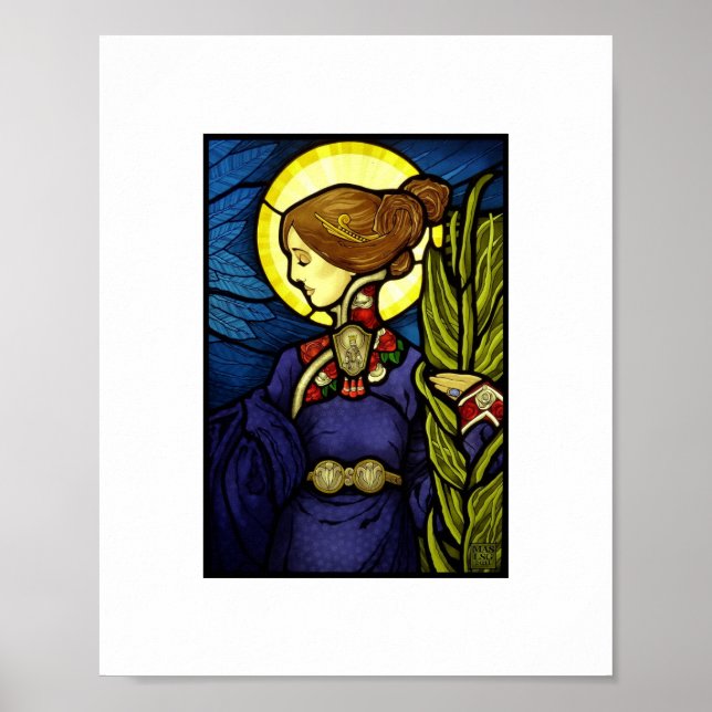 S. Cecilia (Hartglas) Poster (Vorne)