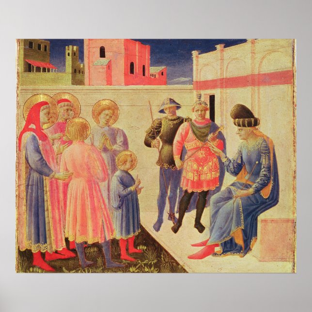 S. Cosmas und Damian Before Diocletian Poster (Vorne)