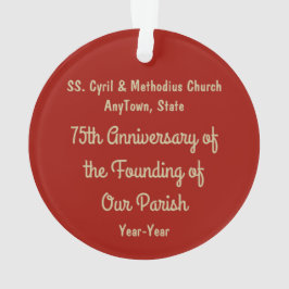 S. Cyril & Methodius (M 001) Acryl Ornament