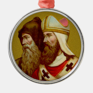 S. Cyril & Methodius (M 001) Premium Ornament Aus Metall