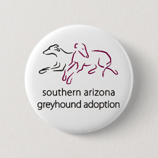 S ein Windhund-Adoptions-Knopf Button