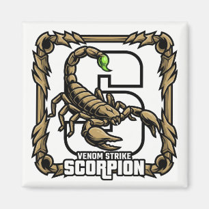 S est pour Scorpion – Aimant d'apprentissage ABC d