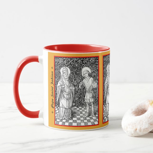 S. Fabian & Sebastian (BG 01) Tasse (Mit Donut)