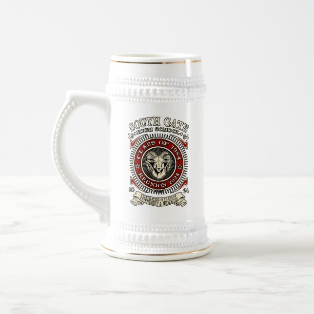 S.G.H.S. Traditioneller deutscher Bierstein Stein  Bierglas (Links)