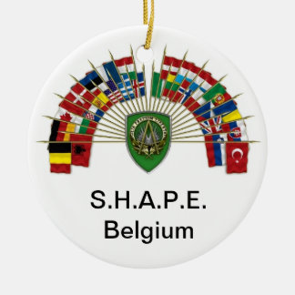S.H.A.P.E. Belgien-Verzierung Keramik Ornament
