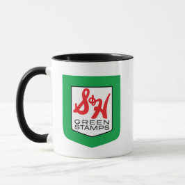 S & H Grüne Briefmarke Tasse
