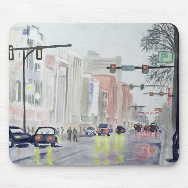 S-Hauptst., Ann Arbor Michigan Mousepad (Vorne)