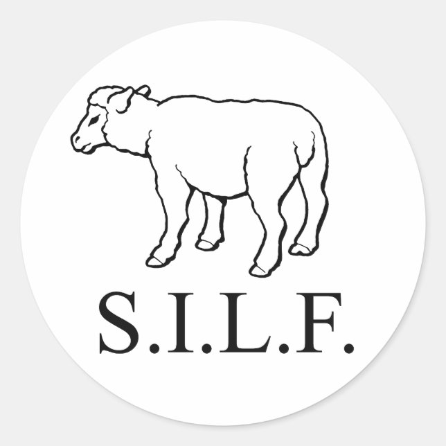 S.I.L.F. RUNDER AUFKLEBER (Vorderseite)