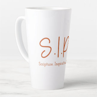S.I.P.S. Große Latte-Tasse - Orange Milchtasse