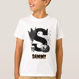 S InitialTrick oder Leckerei Niedlich Halloween T-Shirt