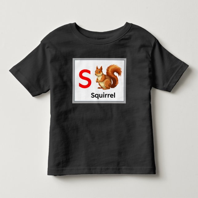 S ist für Eichhörnchen Kleinkind T-shirt (Vorderseite)