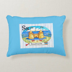 S ist für Sandcastle Zierkissen