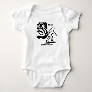 S ist für Sasquatch Baby Strampler