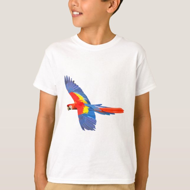 S ist für Scarlet Macaw T-Shirt (Vorderseite)