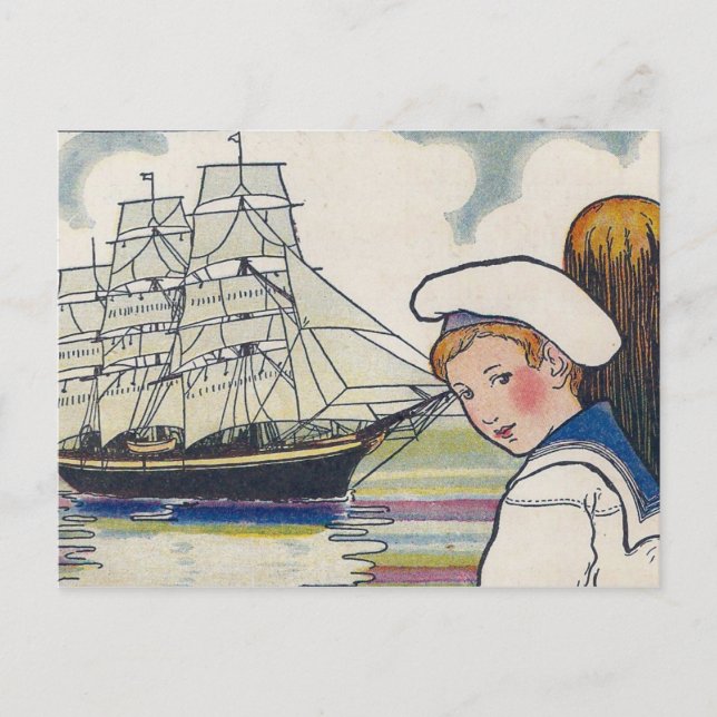 S ist für Schiff Postkarte (Vorderseite)