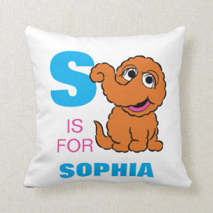 S ist für Snuffleupagus   Name hinzufügen Kissen