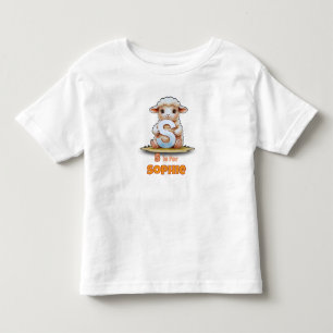 S ist für Sophie - Personalisiertes Kinder-Shirt Kleinkind T-shirt
