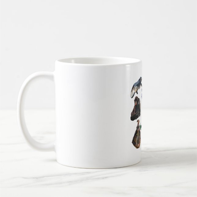 S ist für Spider Monkey Kaffeetasse (Links)