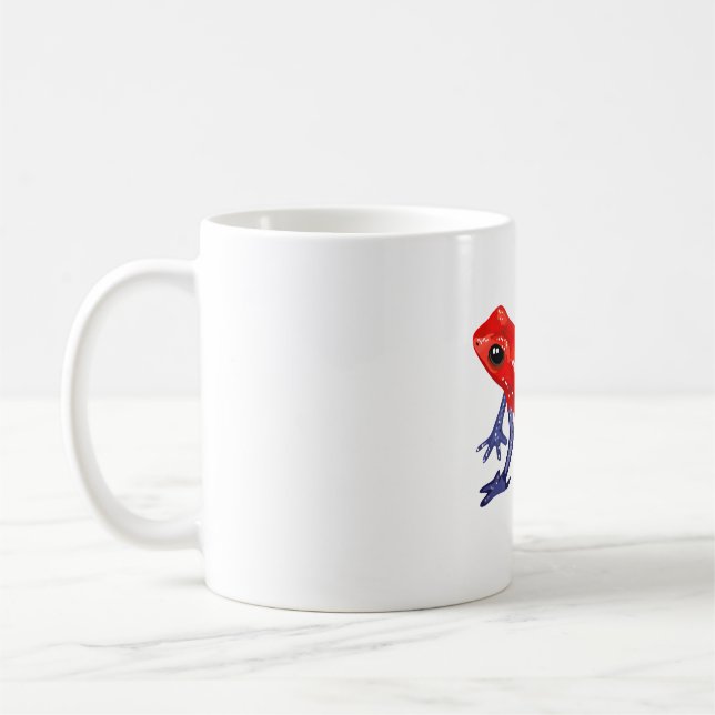 S ist für Strawberry Poison Dart Frog Kaffeetasse (Links)