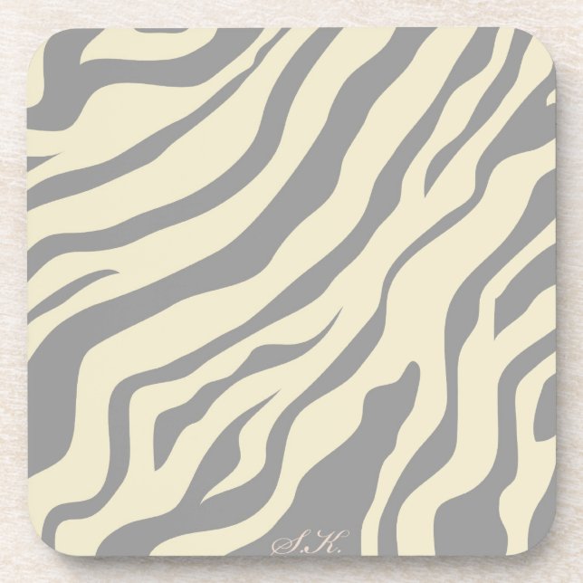 S.K.: Zebra Fever Cork Untersetzer (Vorderseite)