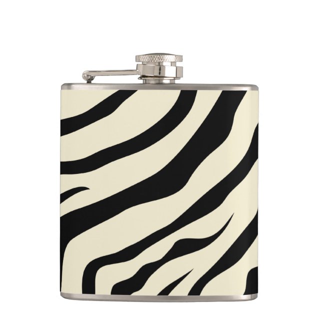 S.K. Zebra Fever Flask Flachmann (Vorderseite)