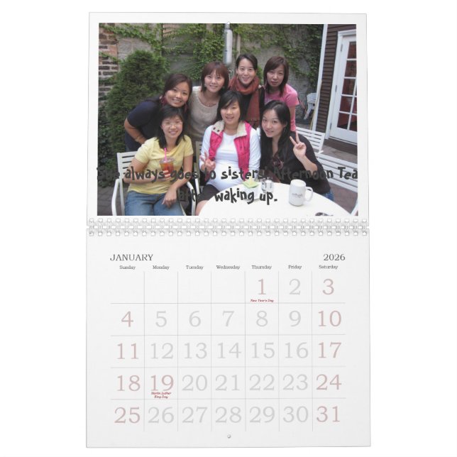 S-Kalender Frau Yi '- i lluv dieses Kalender (Jan 2026)