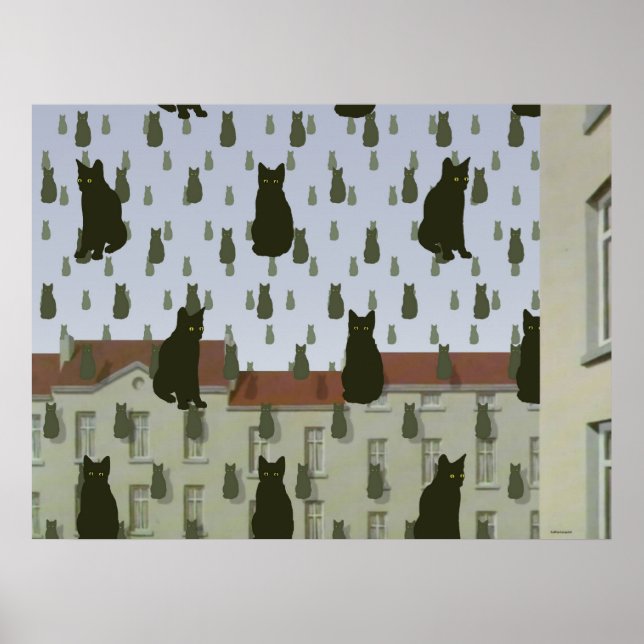 s Katzen Basispuster groß Poster (Vorne)