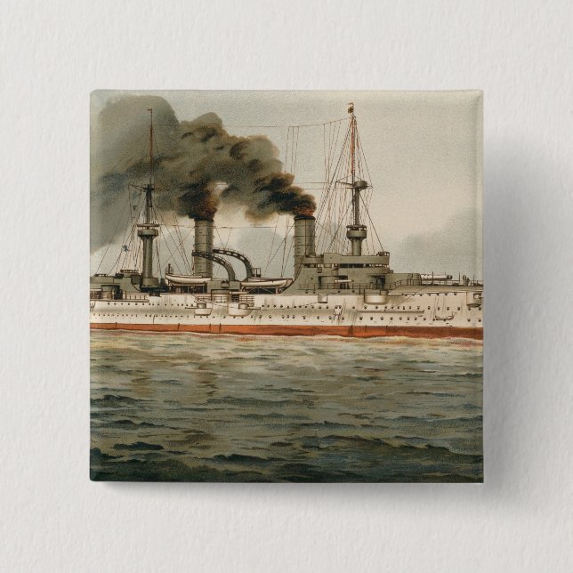 S.M. Grosse Kreuzer "Furst Bismarck" (H.M. Great C Button (Vorderseite)