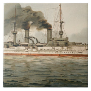 S.M. Grosse Kreuzer "Furst Bismarck" (H.M. Great C Fliese