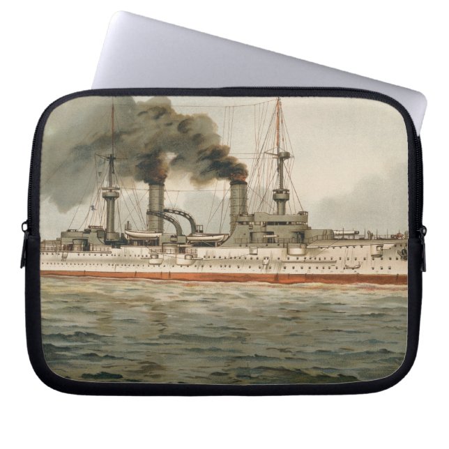 S.M. Grosse Kreuzer "Furst Bismarck" (H.M. Great C Laptopschutzhülle (Vorderseite)