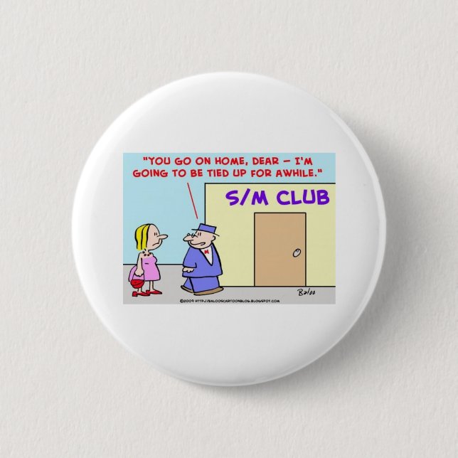 S/M SadismusMasochism gebunden Button (Vorderseite)