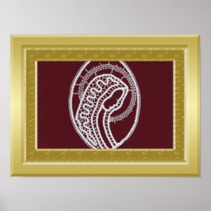 S. Mary Opulent Gold Rahmen Custom Foto Poster