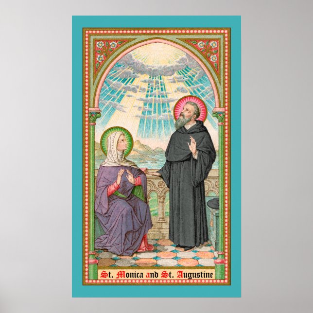 S. Monica und Augustine in Ostia (SAU 047) Poster (Vorne)