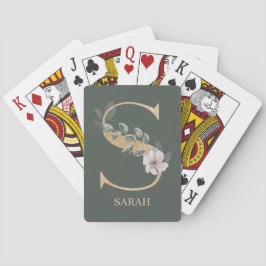 S Monogram Personalisiert Playing Cards Spielkarten