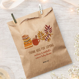 S more Baby Shower Lagerfeuer Herbstlaub danke Ihn Geschenktütchen