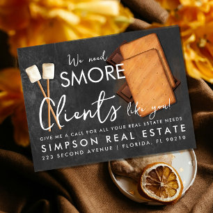 S’more Clients Real Estate Ankündigungs-Postkarte Ankündigungspostkarte