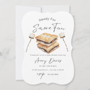 S’mores Thème Baby shower Invitation