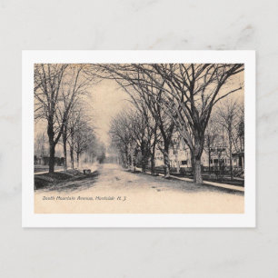 S. Mountain Ave., Montclair New Jersey Vintage Postkarte