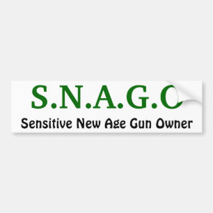 S.N.A.G.O, empfindlicher Zeitalter-Waffenbesitzer Autoaufkleber