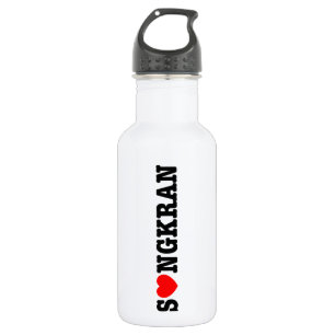 S❤NGKRAN ~ Herz (Liebe) Songkran Edelstahlflasche