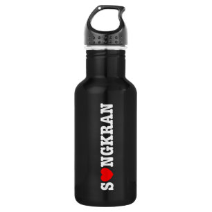 S❤NGKRAN ~ Herz (Liebe) Songkran Edelstahlflasche